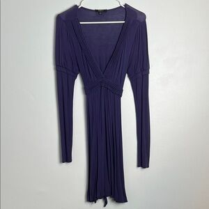 Double Zero Deep Purple Long Sleeve Dress